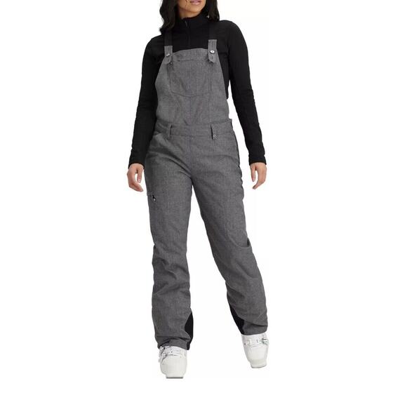Obermeyer Women's Malta Bib Overalls Charcoal Size 10 | MSRP $ 199 Fast Ship - Picture 3 of 9
